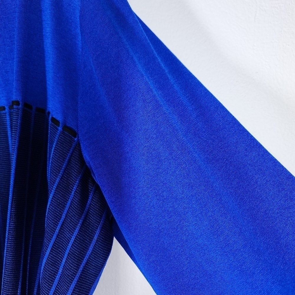 Misook Open Front Solid Striped Cardigan - image 5